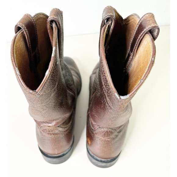 Ariat Men\'s 9.5D #35524 Men\'s Brown Bullhide Leather Boots GUC main image 8